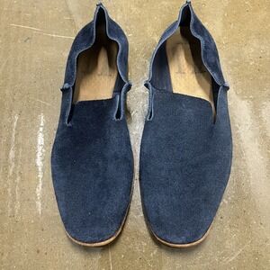 Foot the Coachman Loafers Size 6 Mens Navy Suede Made in Japan Slip On